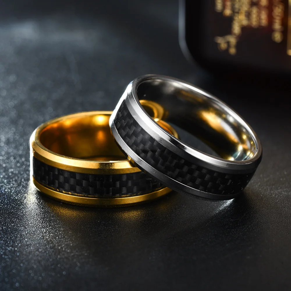 8MM Men's 316L Stainless Steel - Initial Ring Custom บทวิจารณ์และราคา