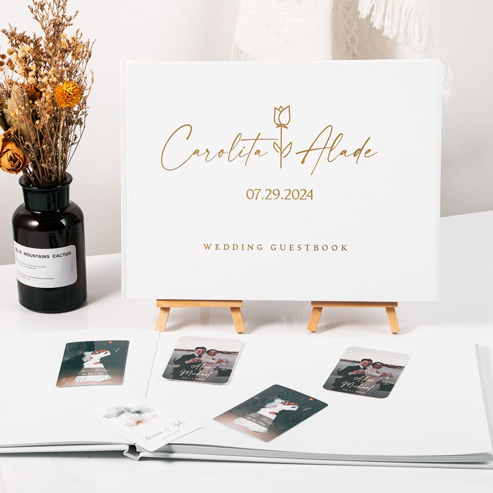 Custom Wedding Guestbook Perso - Custom Photo Book บทวิจารณ์และราคา