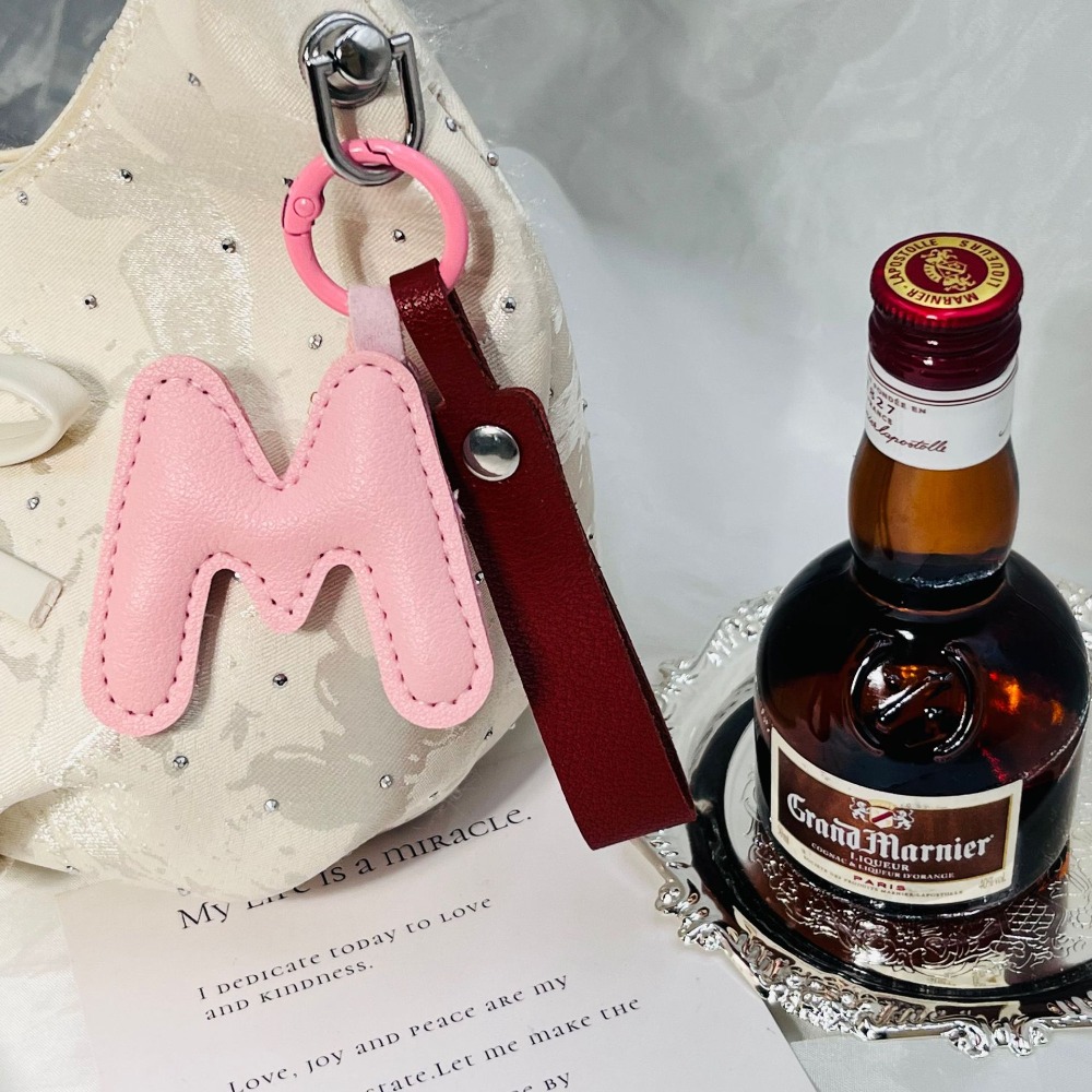 Customizable Trendy Alphabet L - Monogram Keychain Leather บทวิจารณ์และราคา